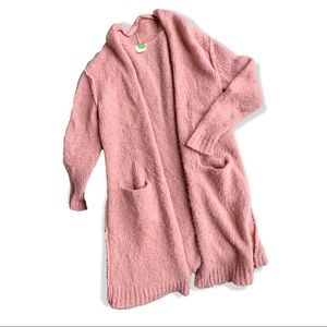 Anthropologie Cardigan Dusty Pink